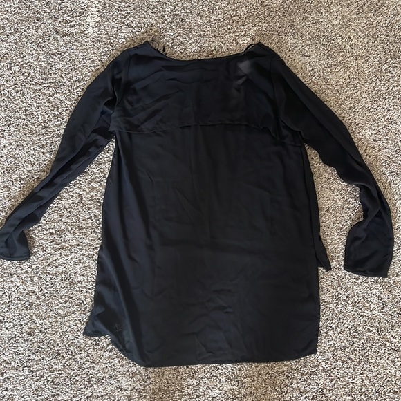 Forever 21 Black LS studded cross top - Size S - Picture 4 of 4